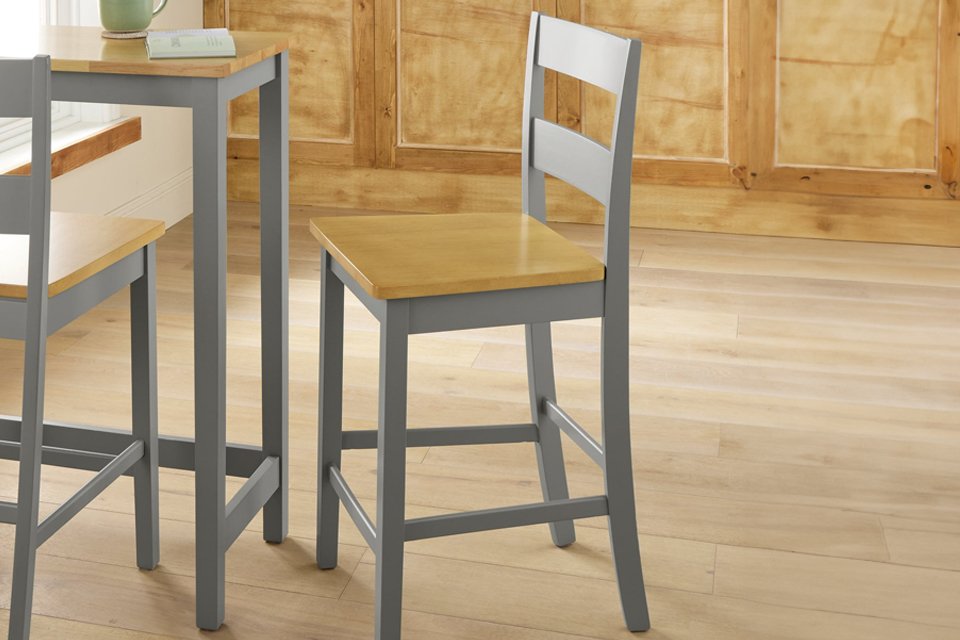 An Ah Chicago TT grey bar stool.